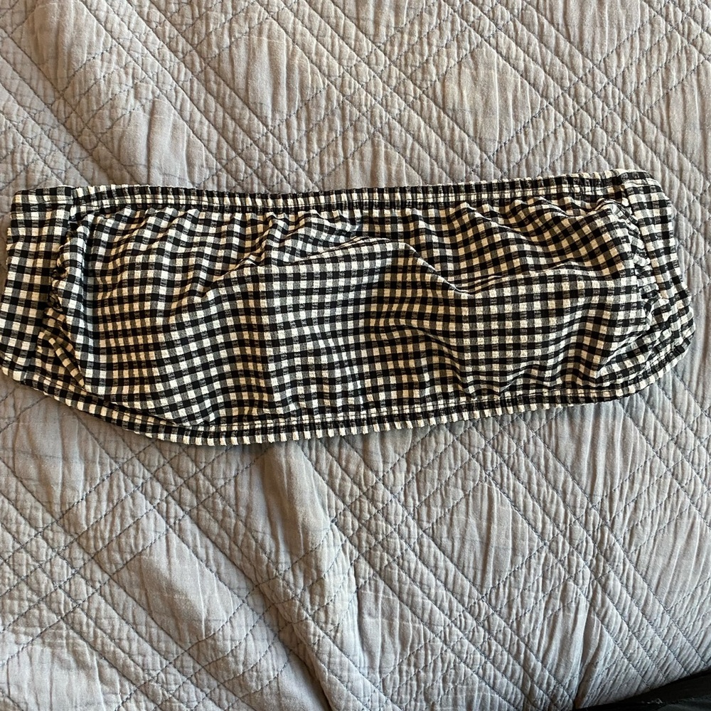 Salt + Cove Gingham Swim Skirt